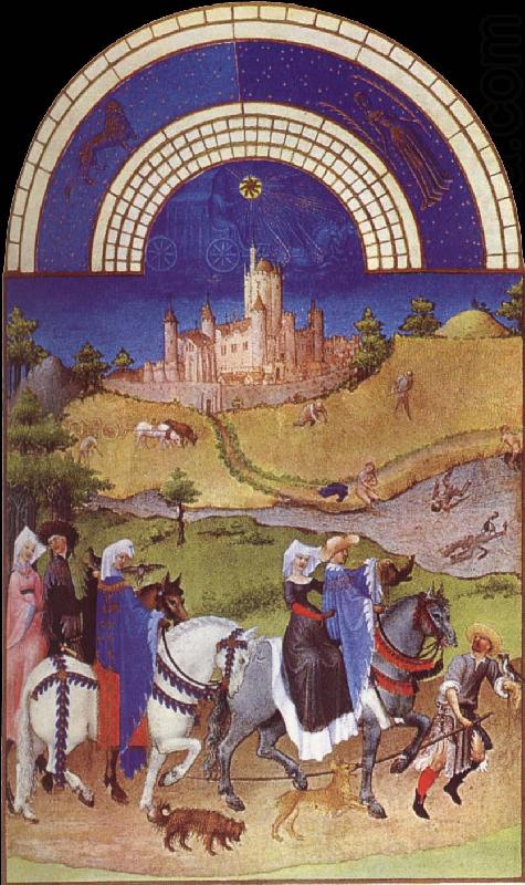 unknow artist Brod Limbourg, August  from Les Tres Riches Heures du Duc de Berry china oil painting image